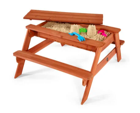 Picknickbord med sandlåda